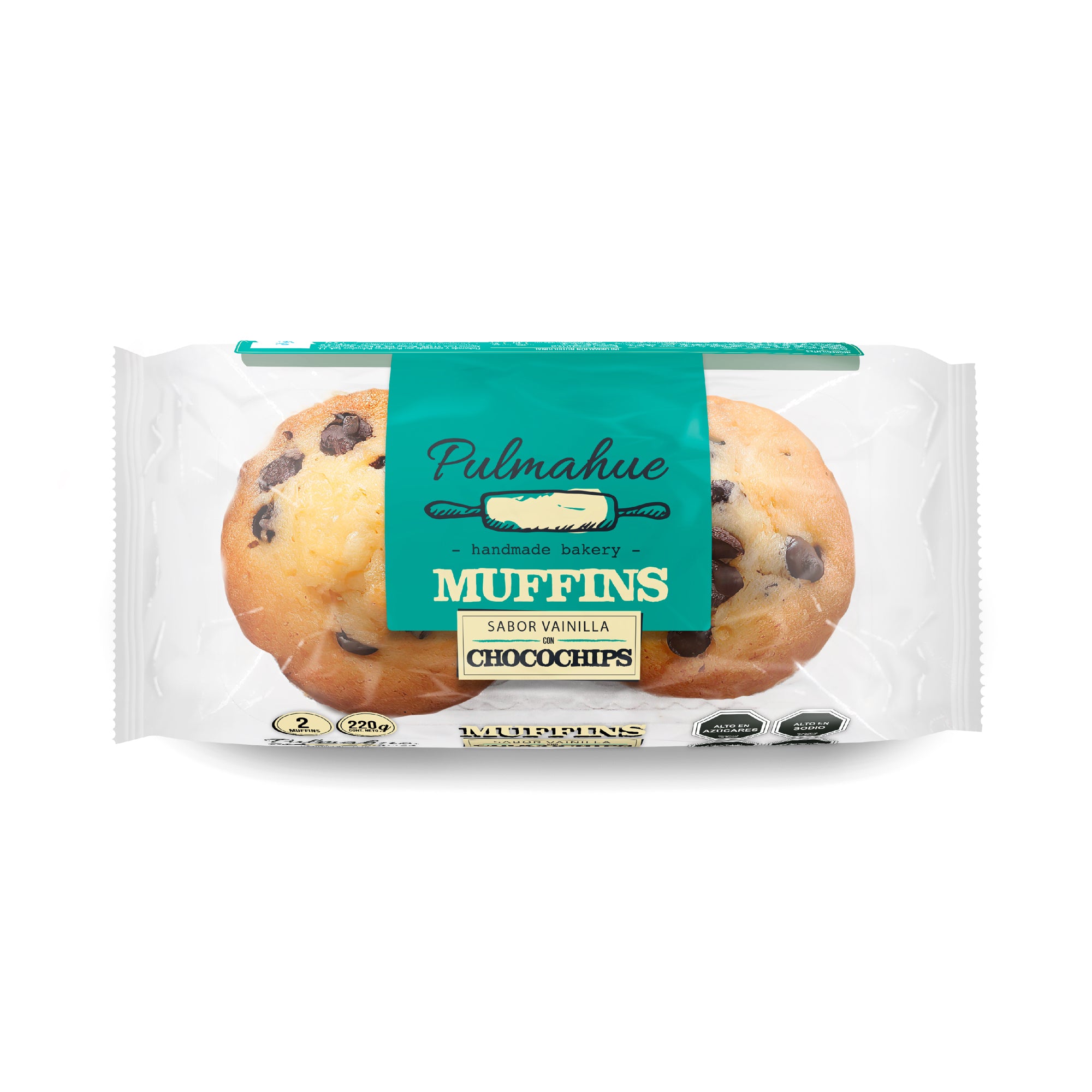 Muffins Chips Chocolate 2 unidades Display